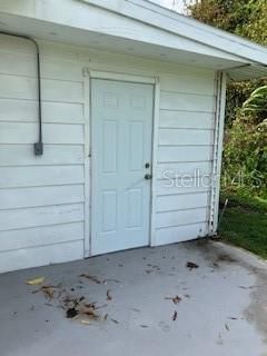 Door to the utility room