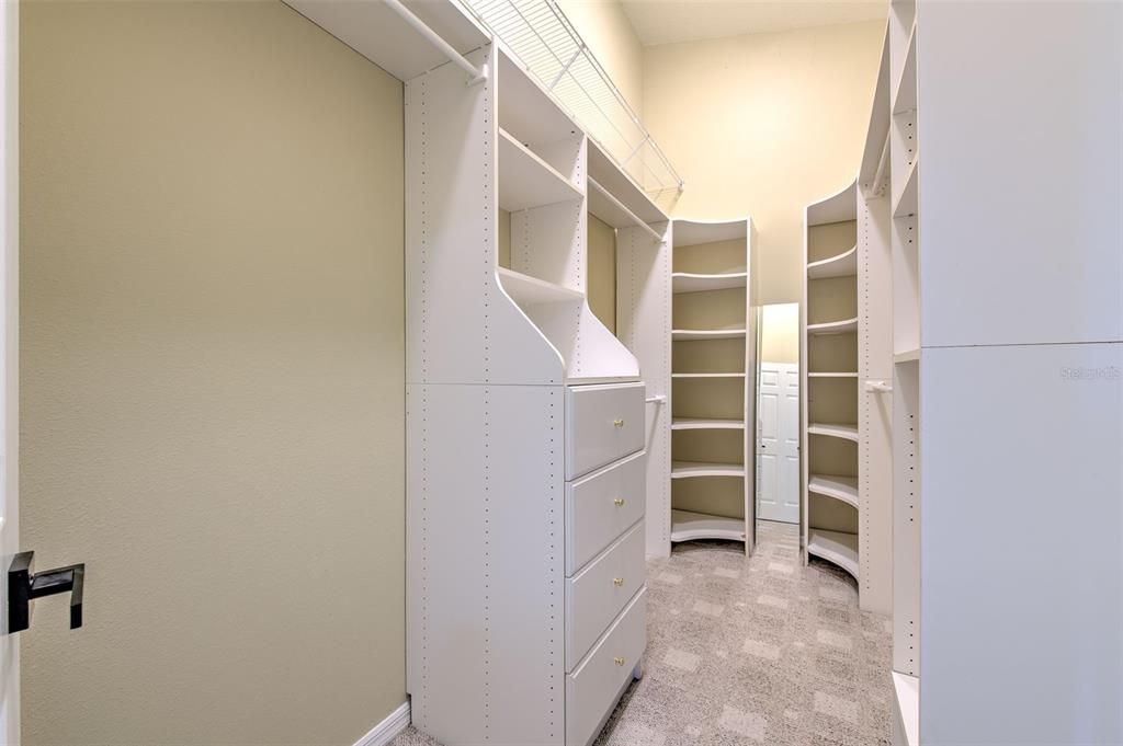 HUGE walk in closet!