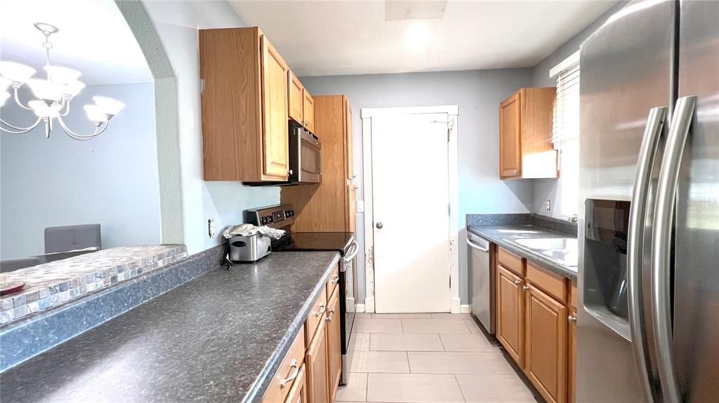 Kitchen/entrance to garage