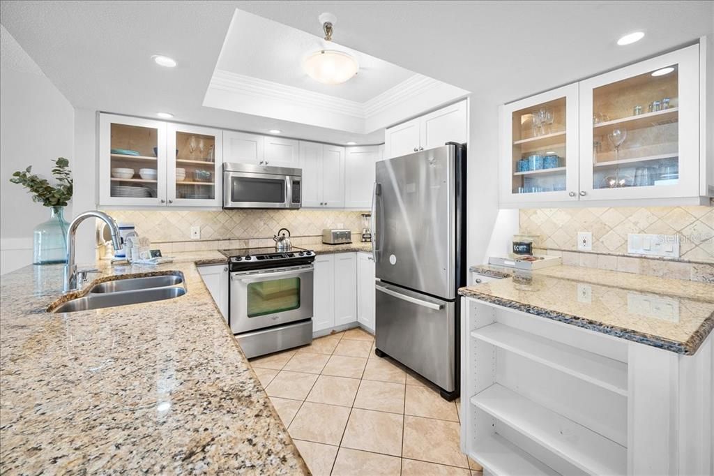 Lovely kitchen with cabinets and storage