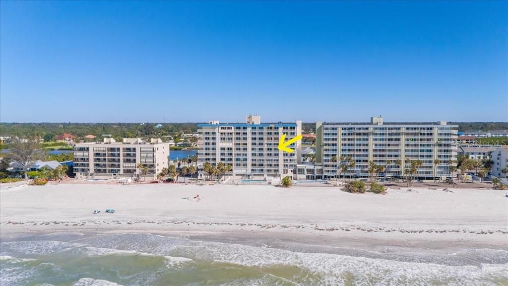 Aerial of location along Indian Shores