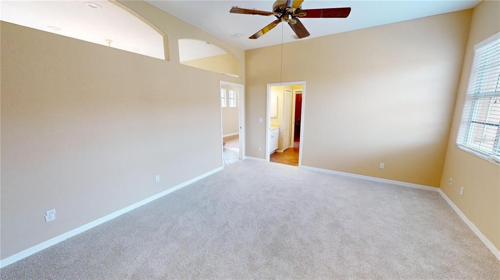 Guest bedroom with walk-in closet