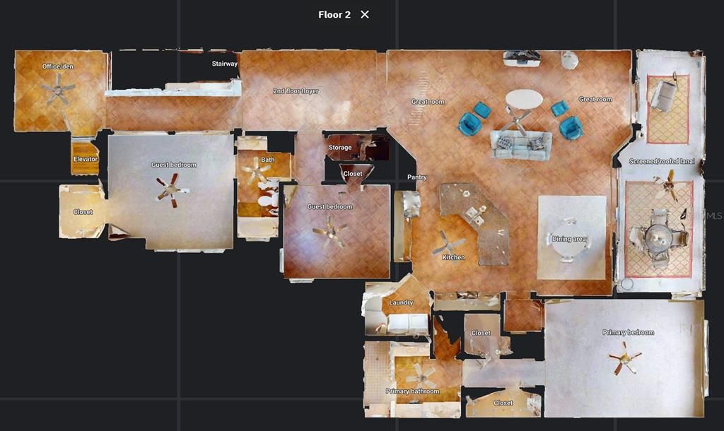 Layout of living floor