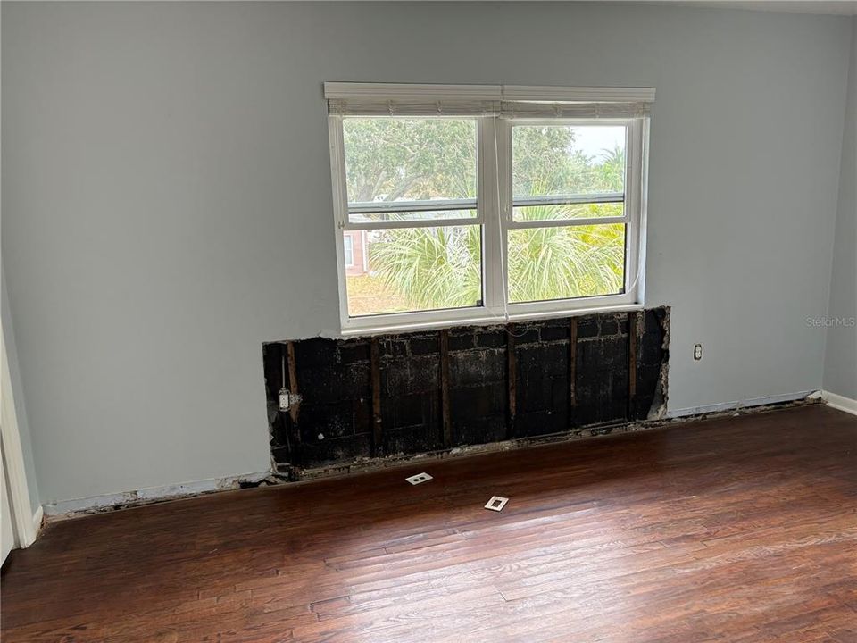 Master room did have water intrusion from Hurricane Milton. Walls removed immediately