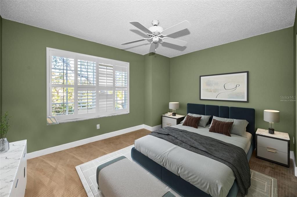 Upper Level Bedroom-Virtually Staged