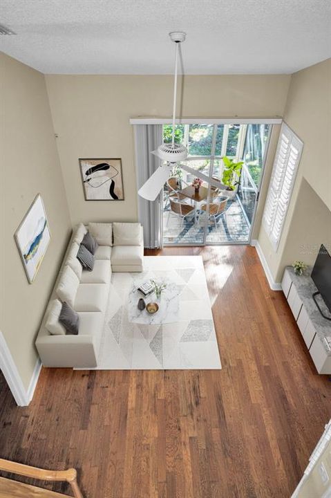 Loft View - Virtually Staged