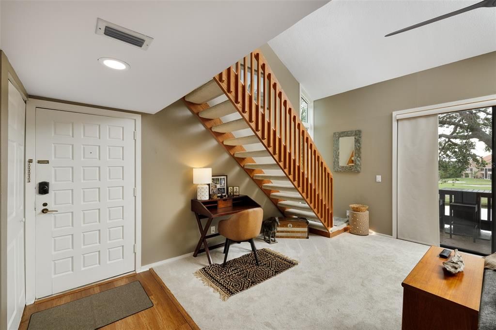 Steps to loft bedroom