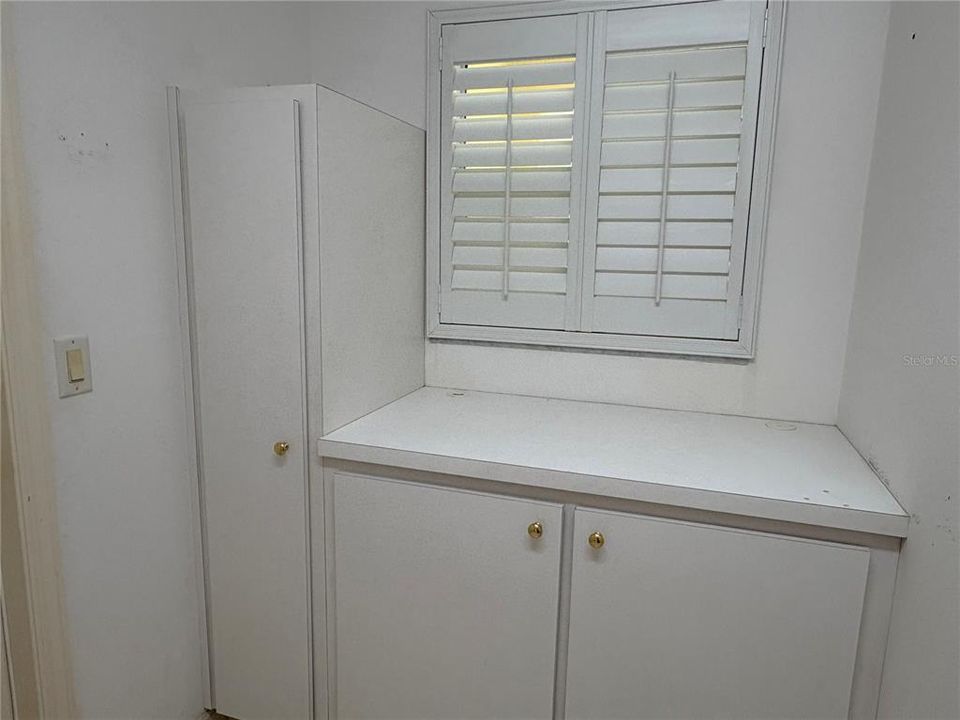 Cabinet/counter in laundry