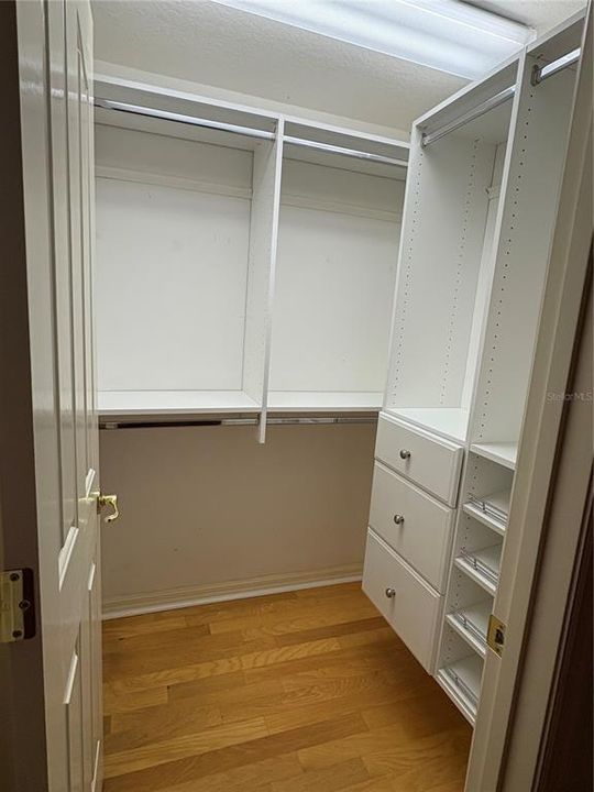 Organizers in smaller closet