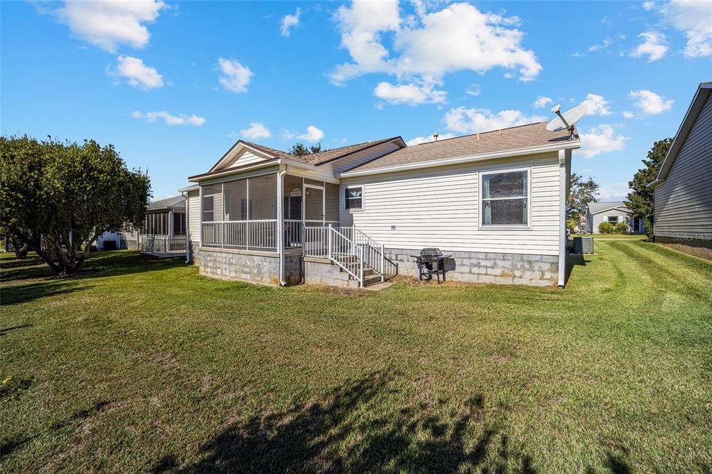 Rear Porch with Stairs