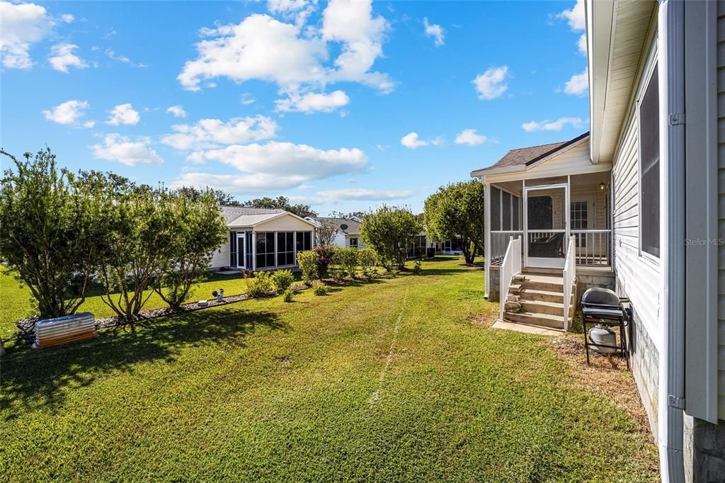 Rear Porch with Stairs