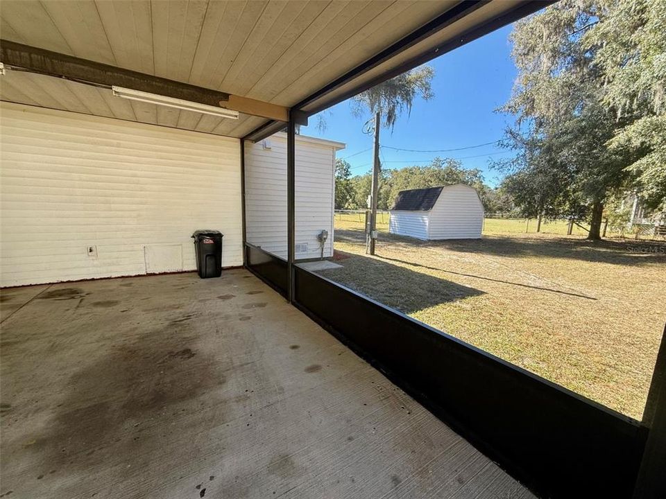 Car Port at rear of the home