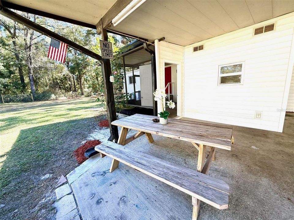 Covered Patio Area