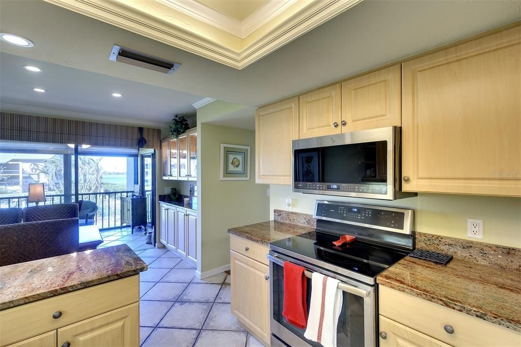 More views of the water from the kitchen and eat-in dining area.