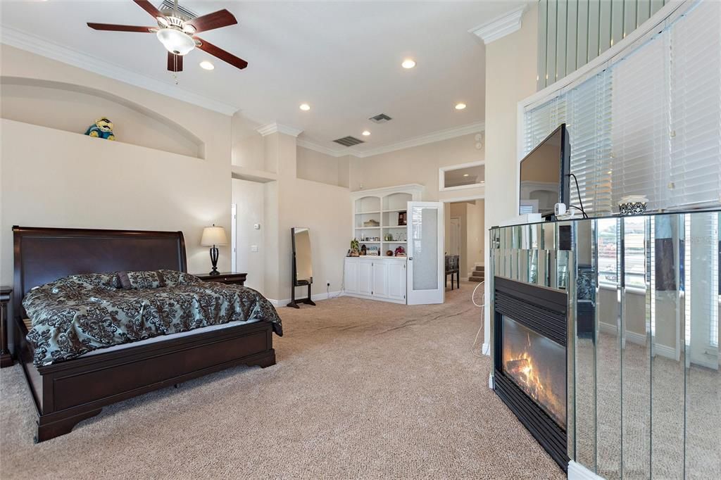 master bedroom / fireplace