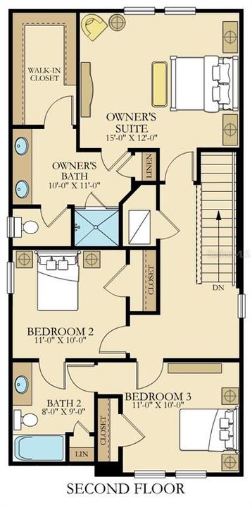 Floor plan. 2nd. floor.