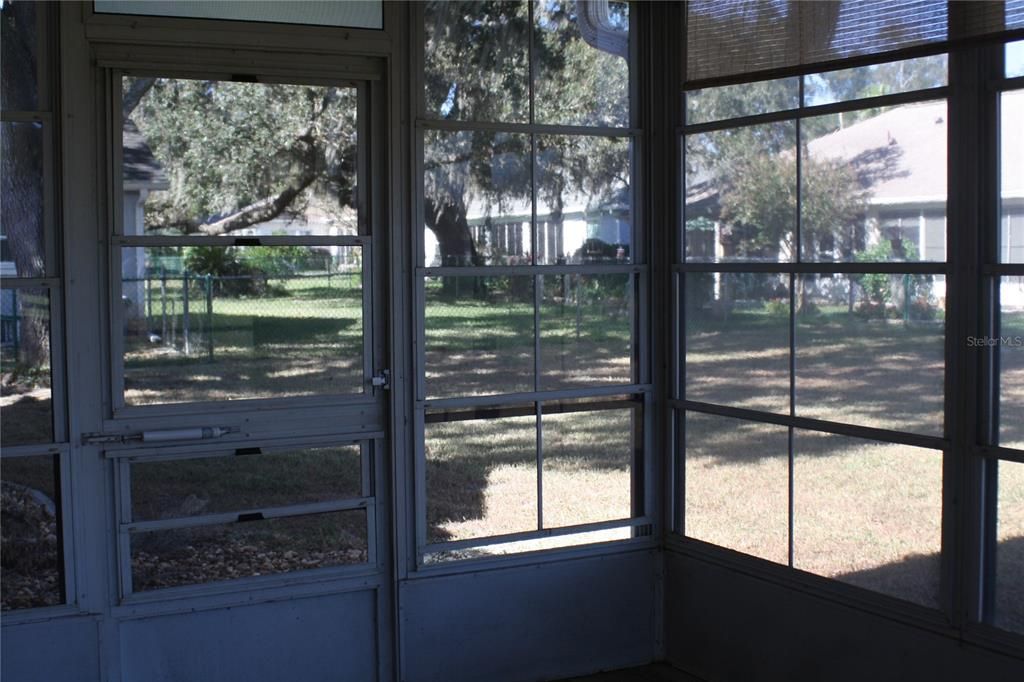 Vinyl windows, enclosed back porch