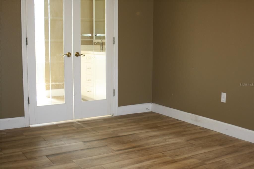 Master Bedroom, double doors to Bathroom