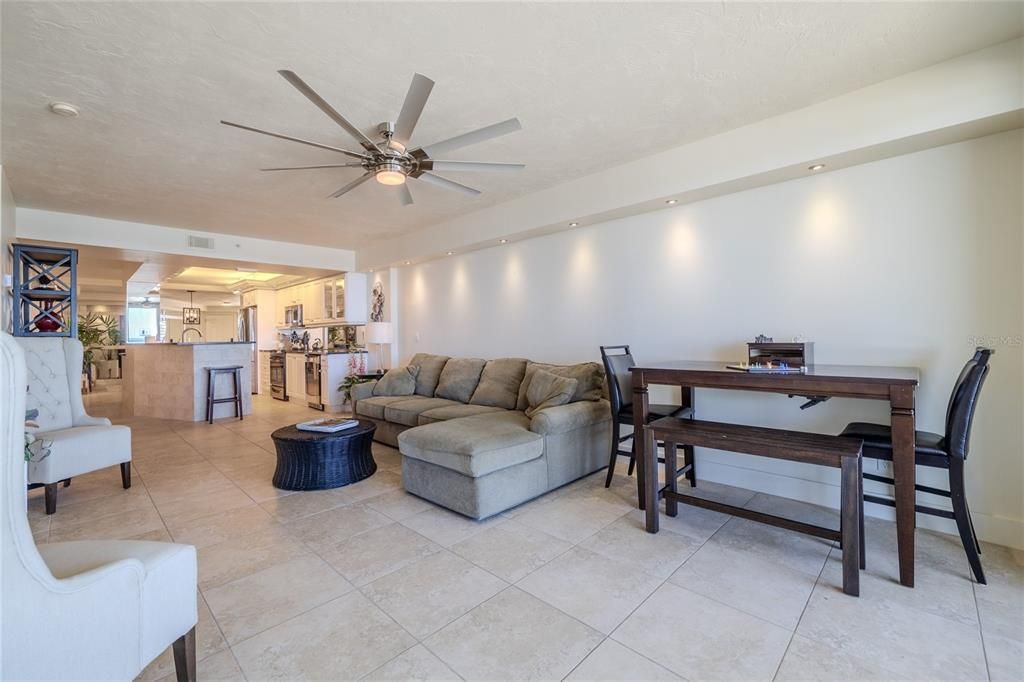 Large Family Room with space to spread out comfortably.