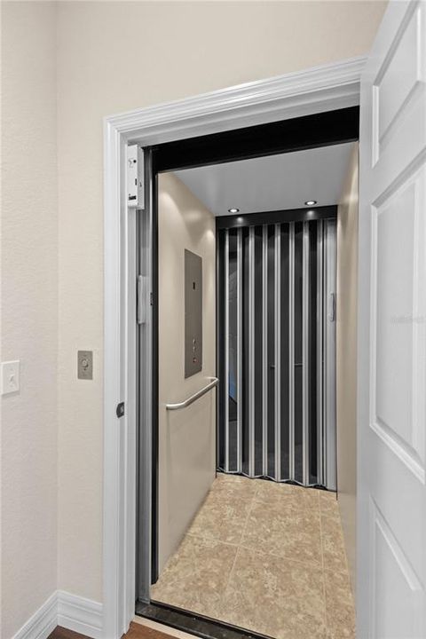 Private elevator into your home.