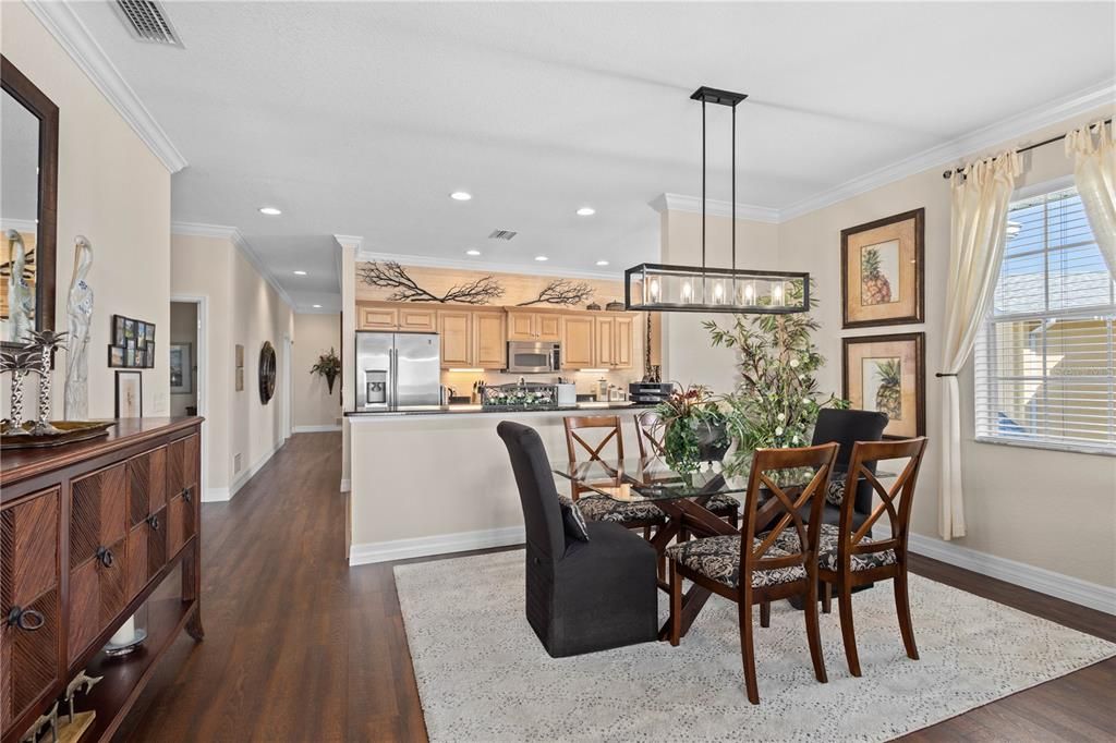 Dining Room with large window to let the sunshine in.