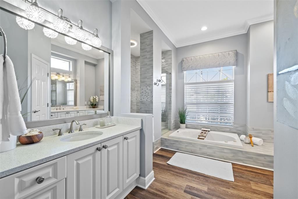 Remodeled primary bath