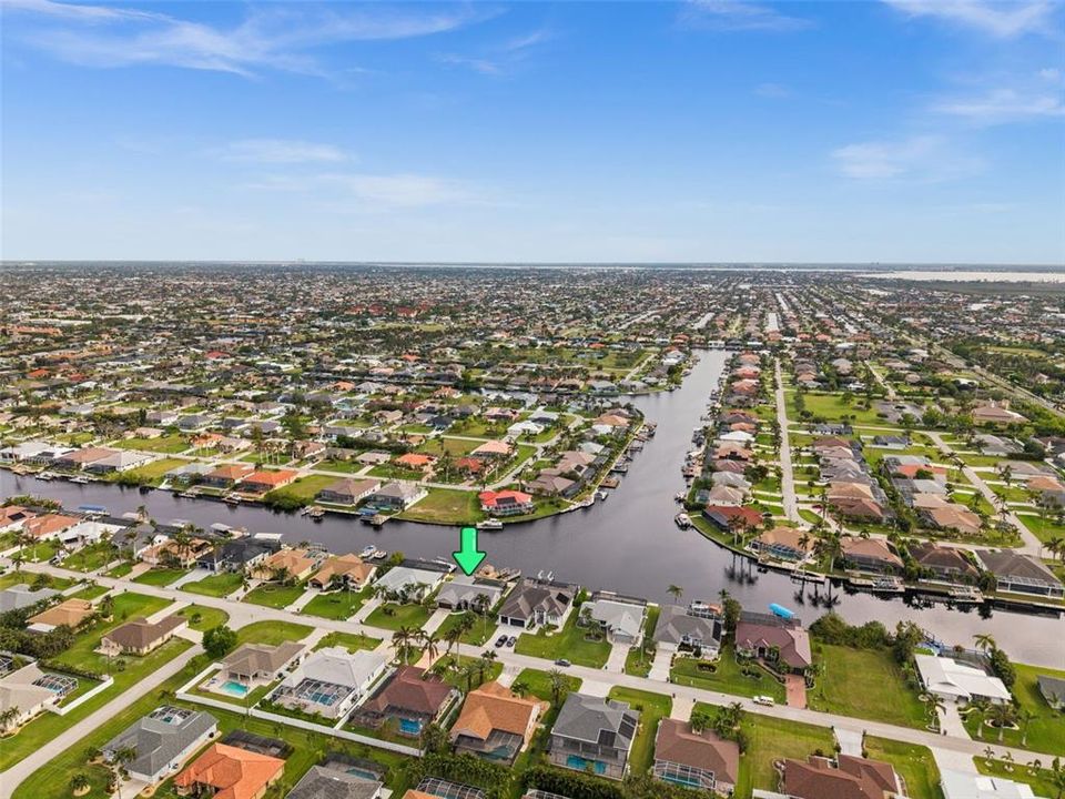 Aerial View of the intersection of Hillcrest and Julep Canals