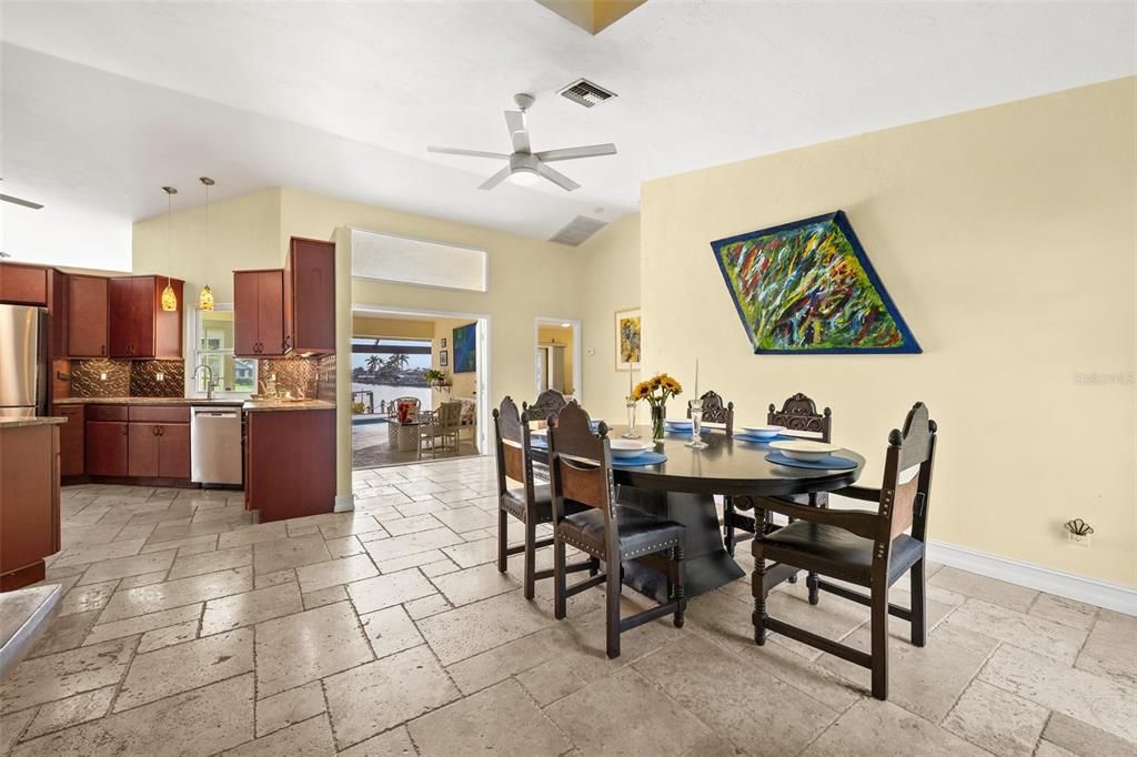 Dining Room with a View to the Canals