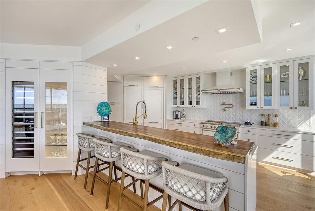 the white oak floor adds textural comfort & style