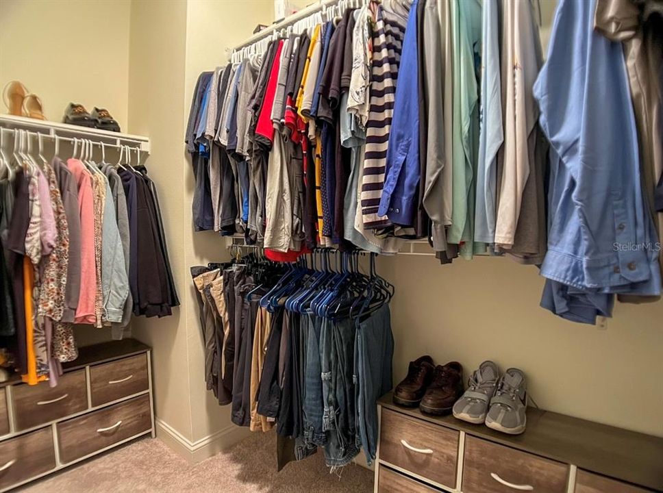 Walk-in master closet