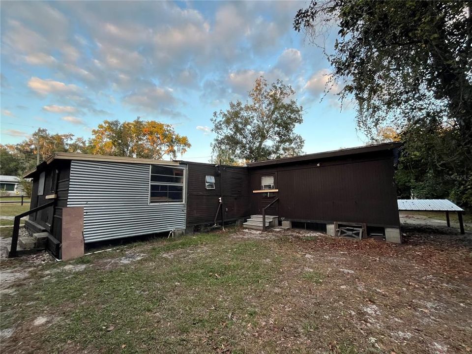 Back view of house