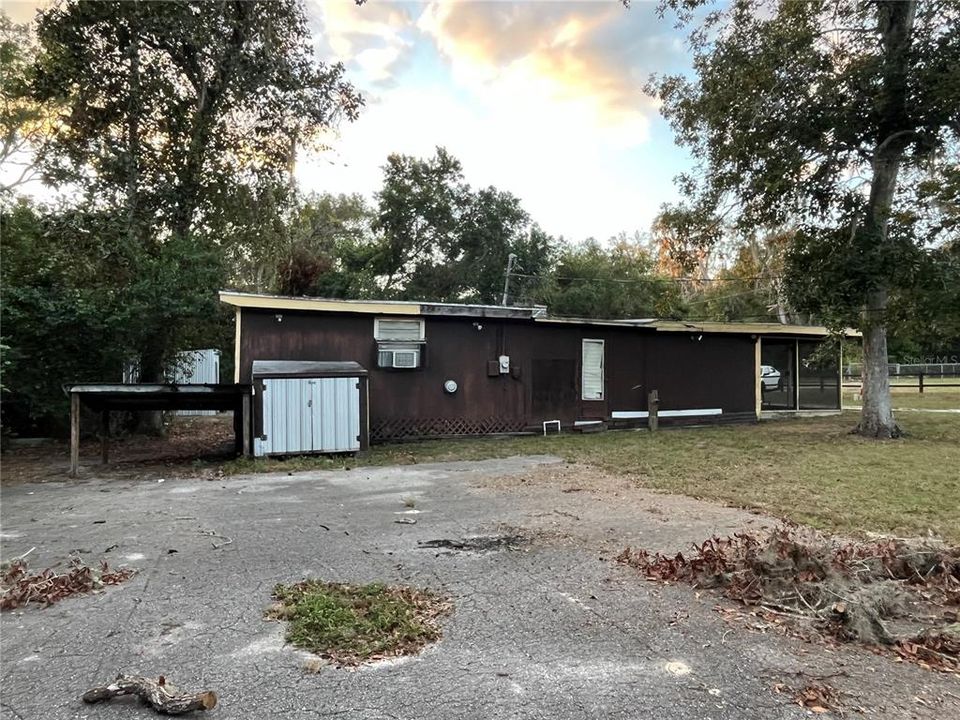 Side view of house