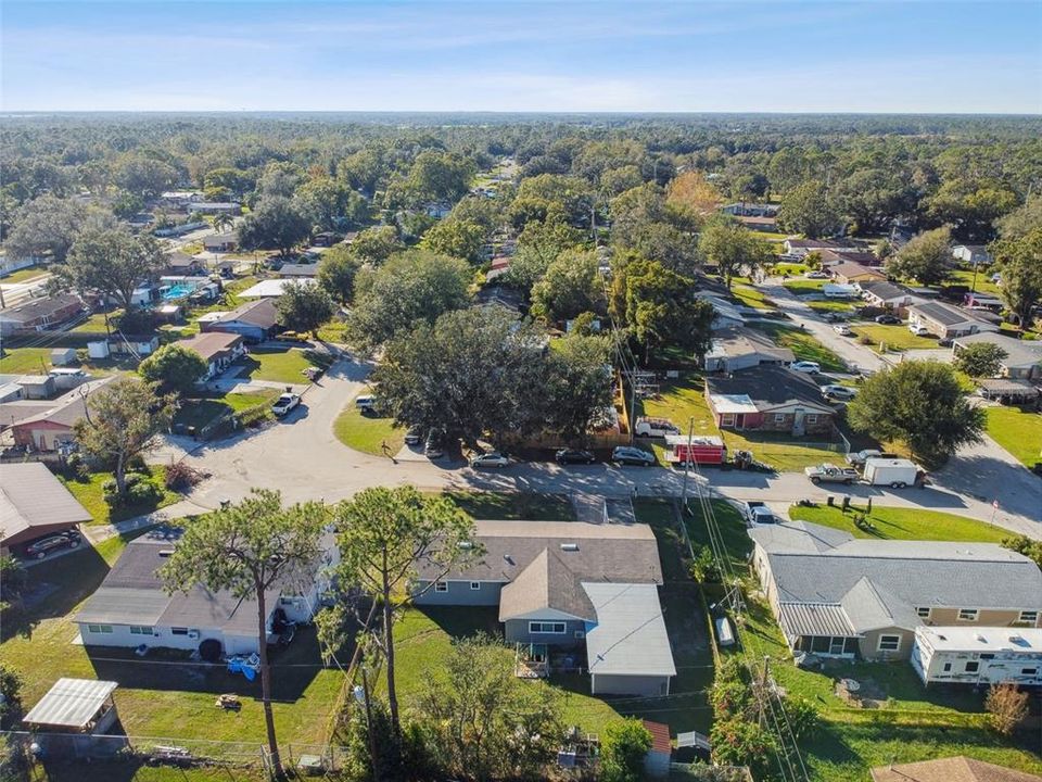 Aerial view from behind the home.