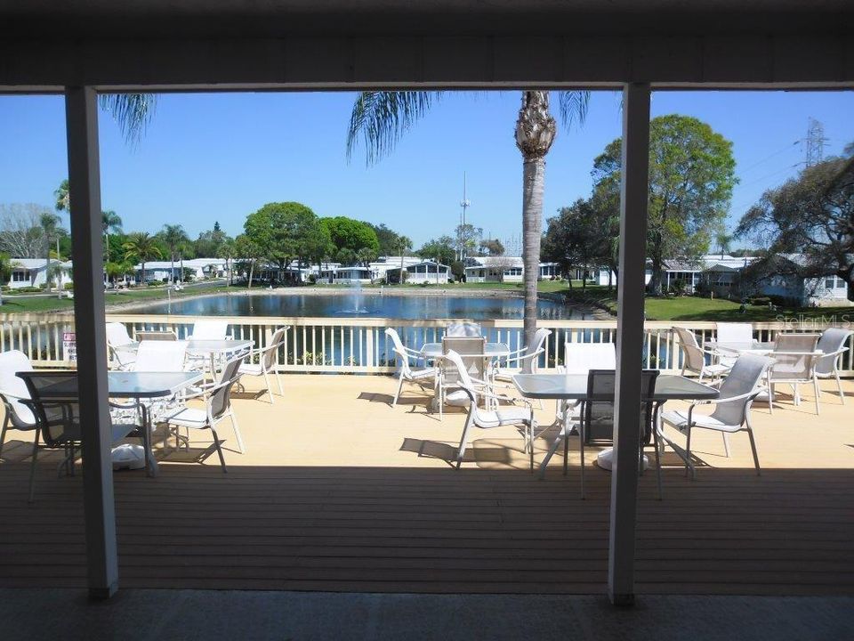 Back deck on the lake