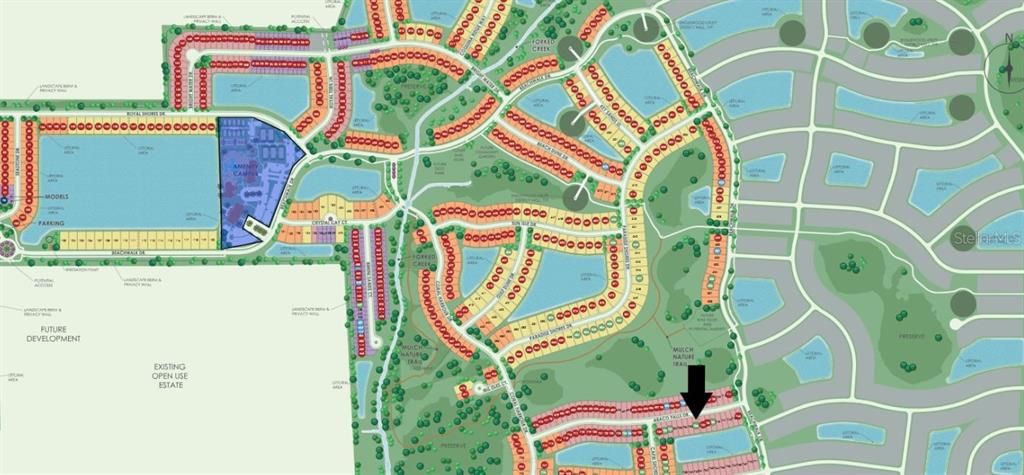 Site map: Lot 726 - Water view