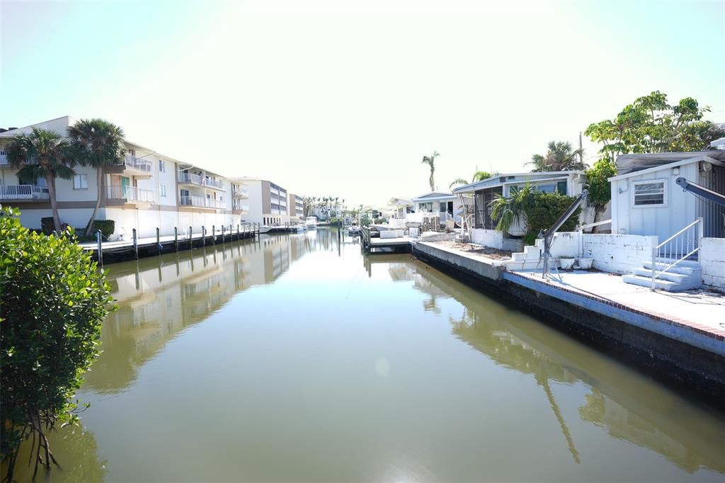 Canal at the back of the home