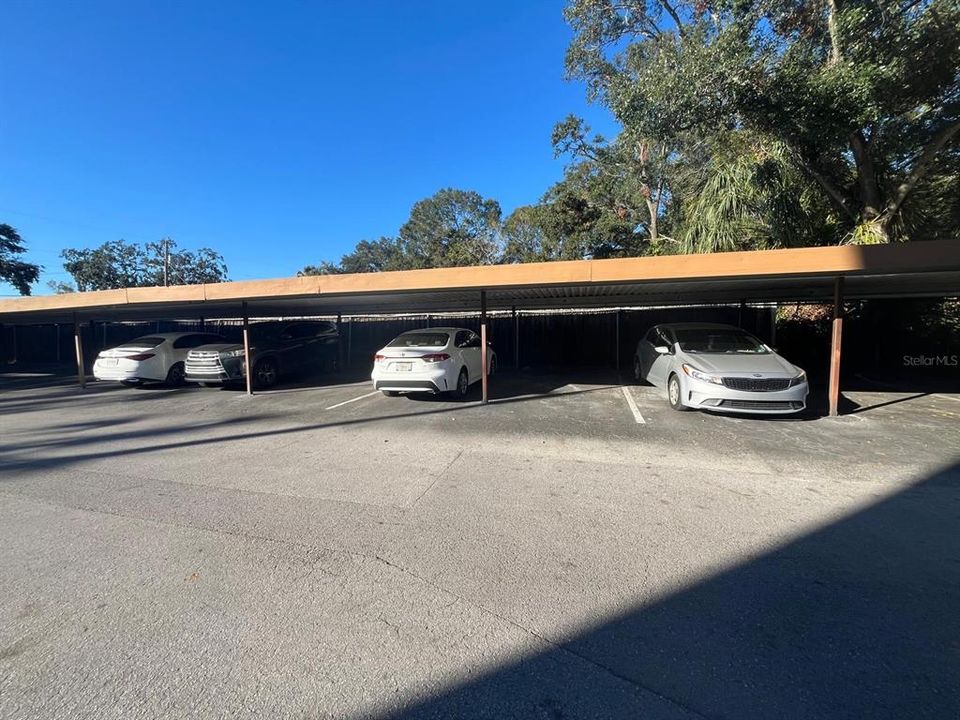 Carport parking space