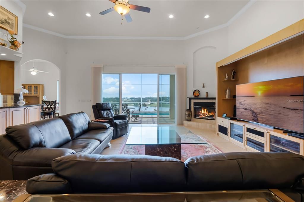 Living room with great view