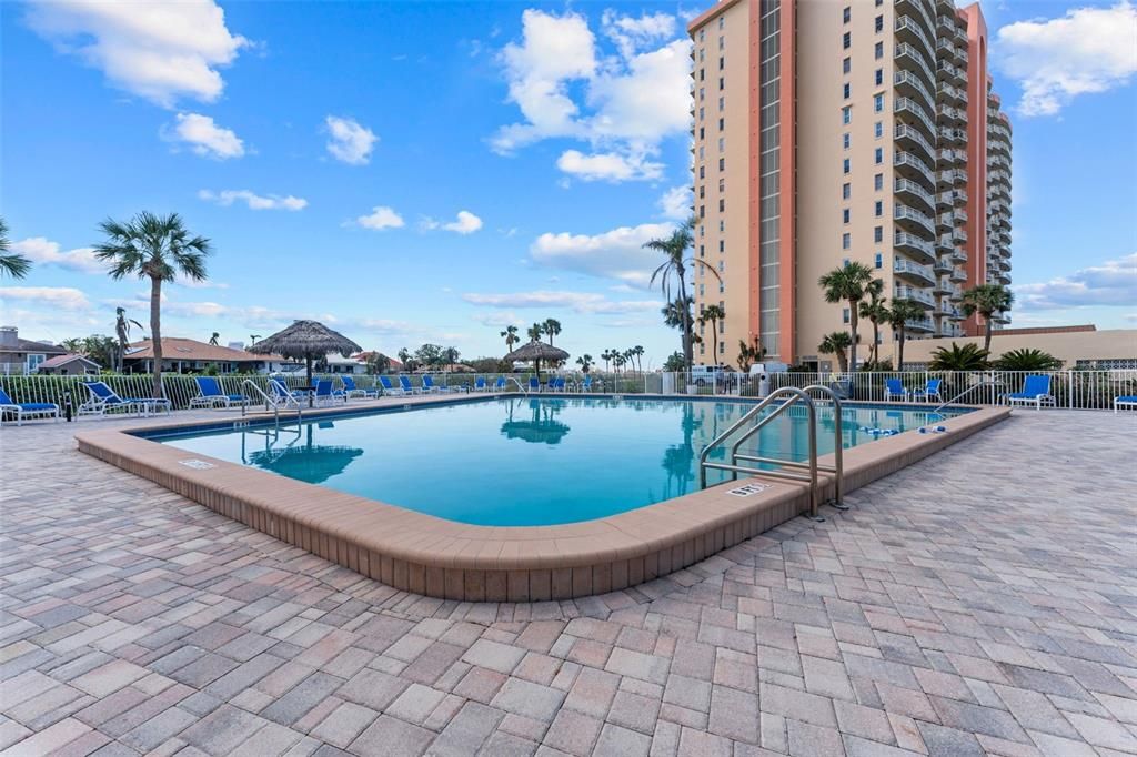 One of 4 heated, saltwater pools