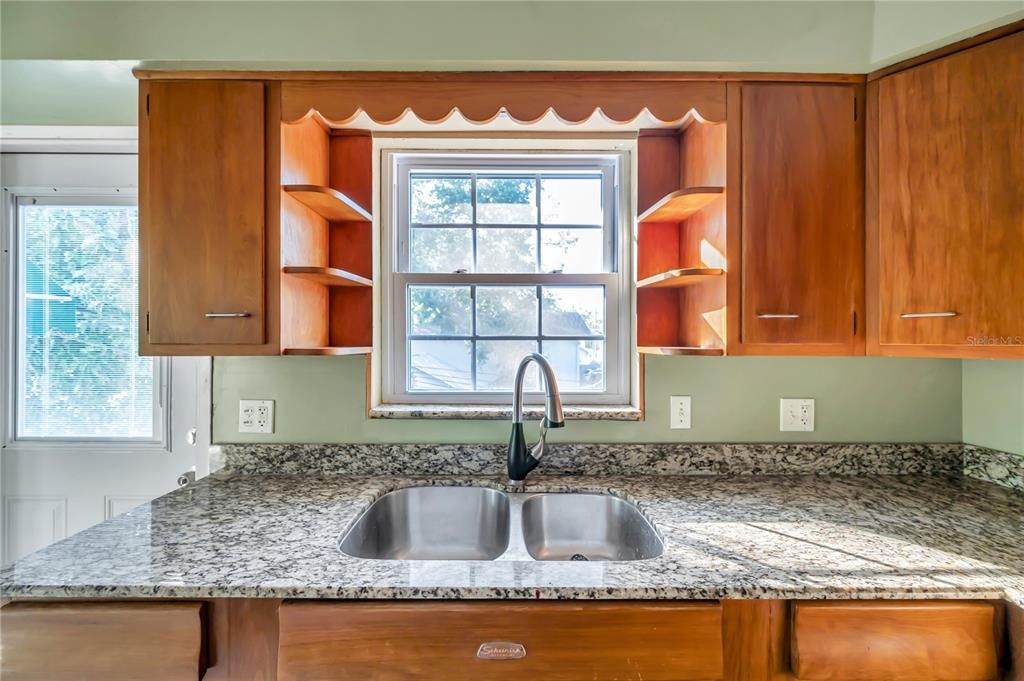 Beautiful window in the kitchen.