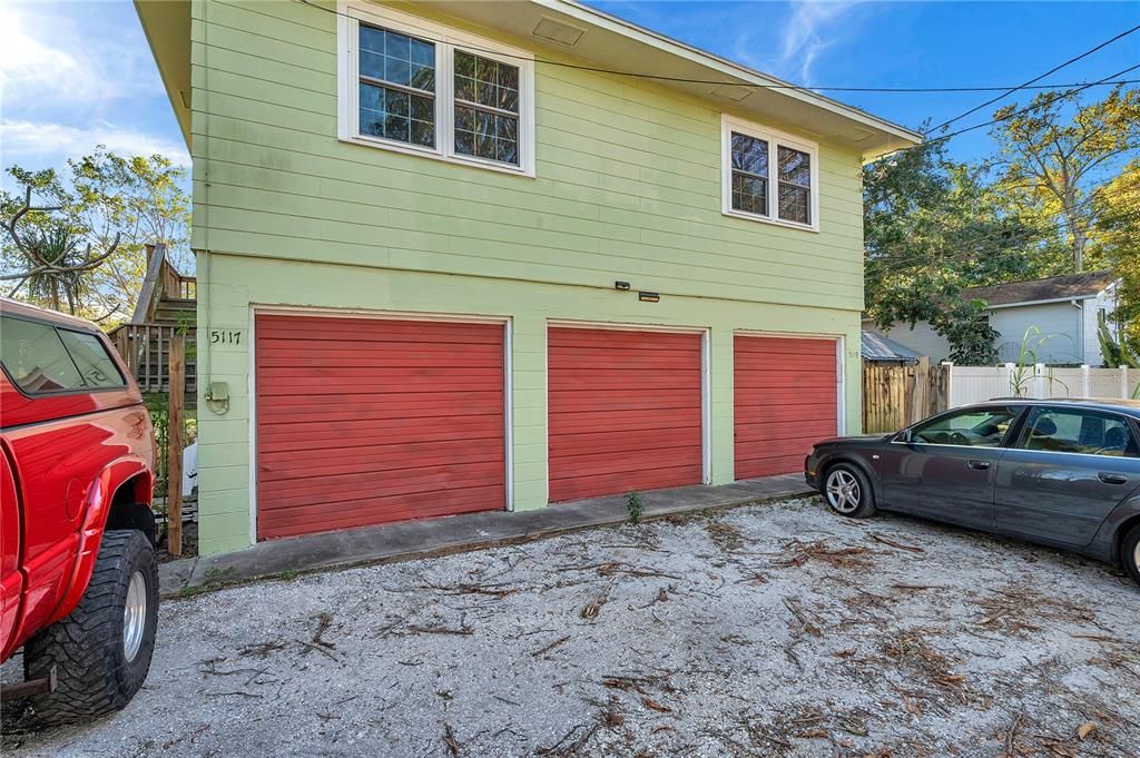 3 car garage! There is a washer and dryer hookup in the garage.