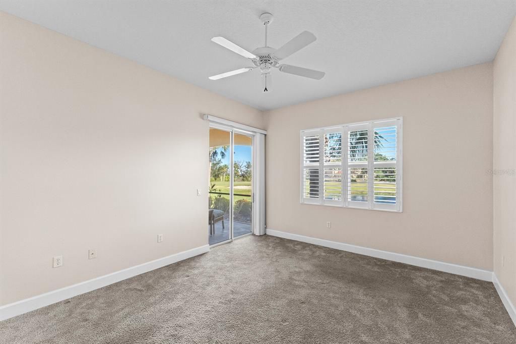 Access to the lanai from the primary bedroom