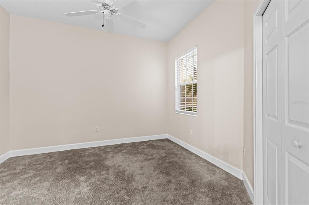 Split floorplan with guest rooms at the front of the home