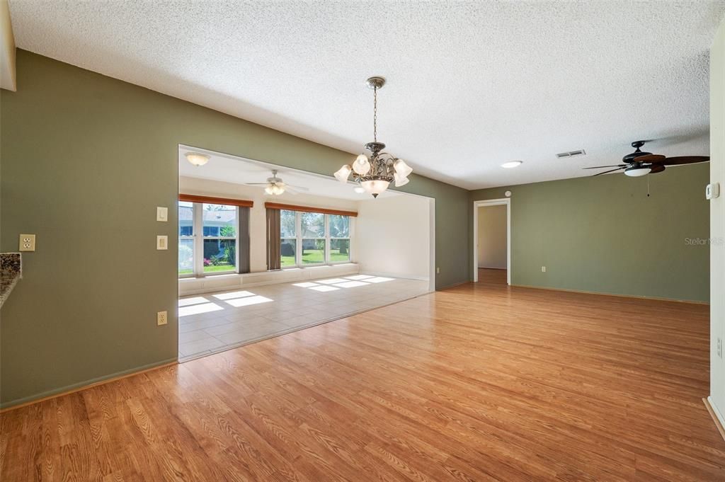 View from dining room toward family room