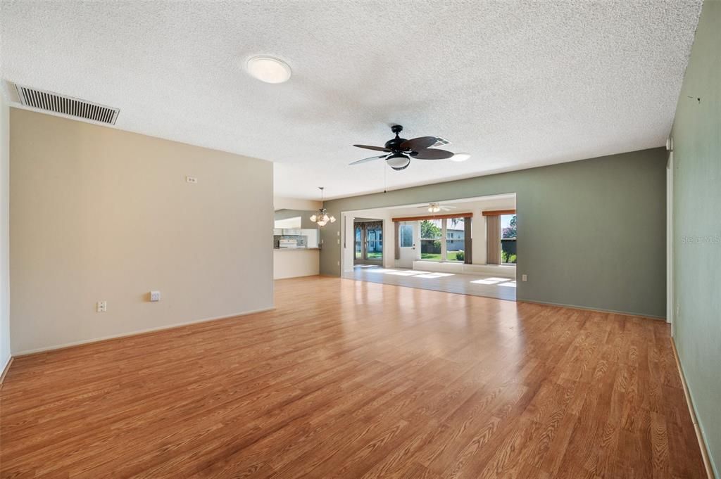 View from living room toward family room