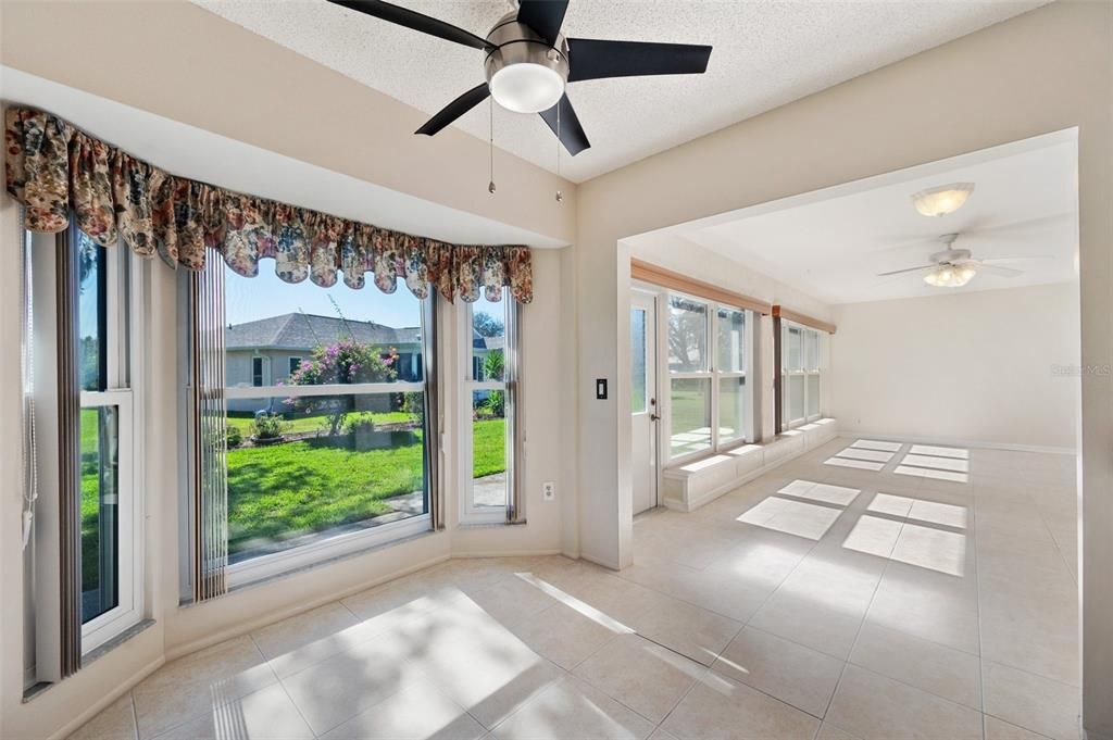 Breakfast nook looking toward family room