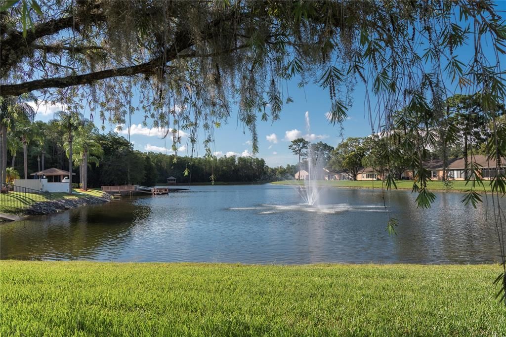 Another view of the lake behind the clubhouse