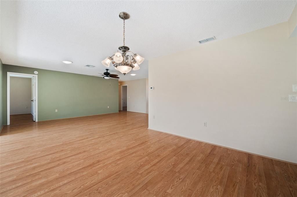 View from dining room toward living room