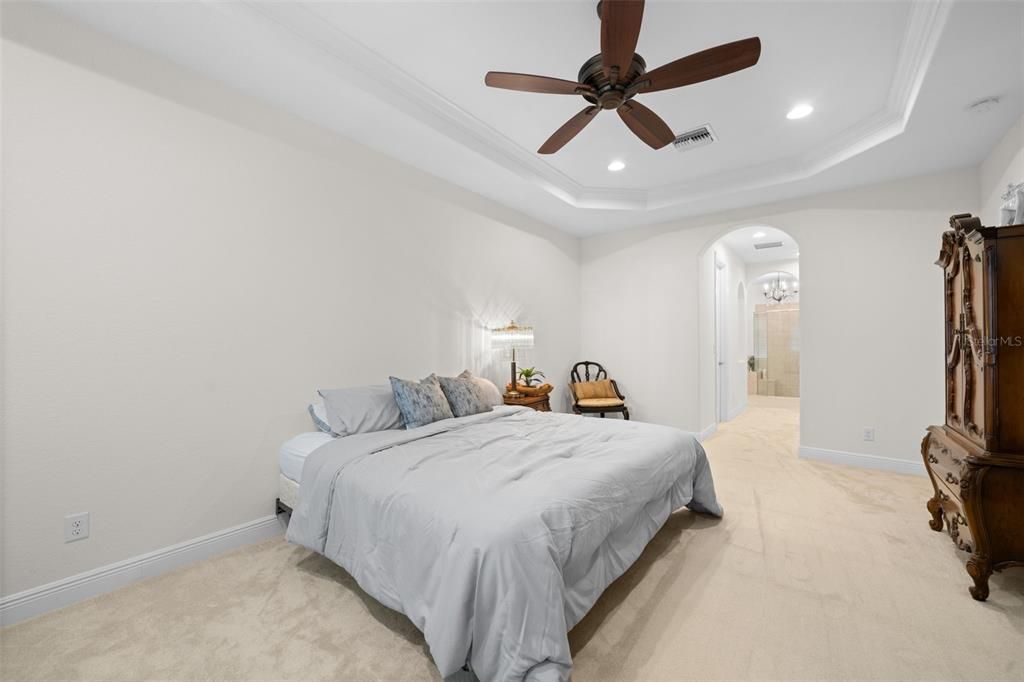 Primary Bedroom with New Carpeting