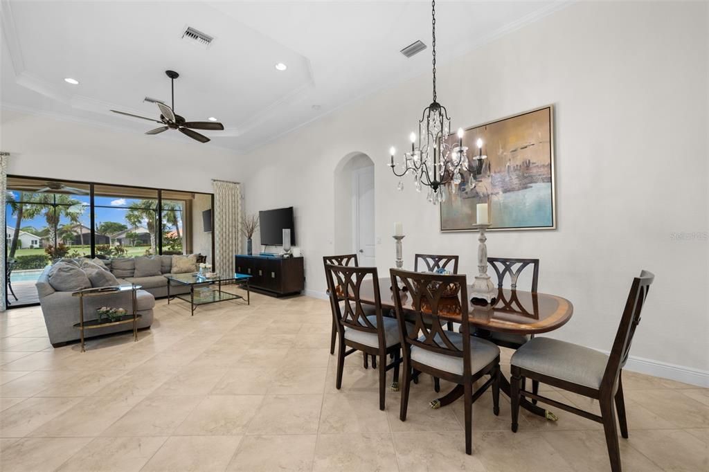 Dining area opens to Living Room